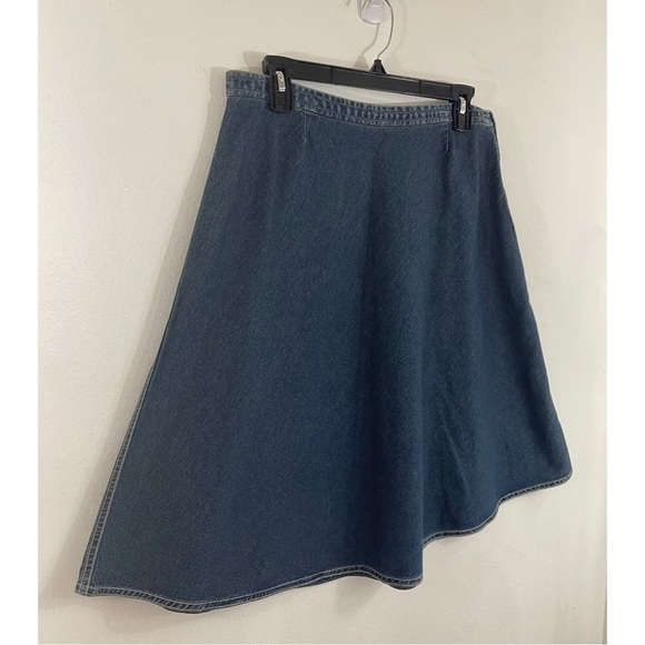 i . e Relaxed Women’s Denim Skirt 100% Cotton Size: 10 Petite - Picture 3 of 8